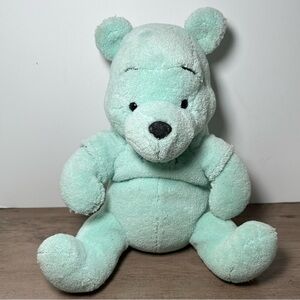 Disney Store Plush Spring‎ Lagoon Mint green  WINNIE THE POOH plush- RARE.